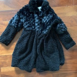 American Widgeton Girl faux fur coat size 8